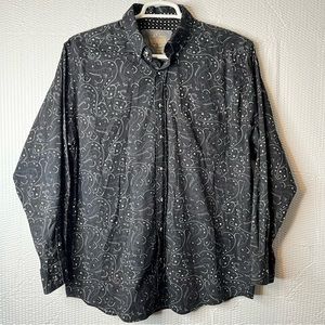 Panhandle Tuf Cooper Performance Cotton/Spandex Blend Paisley Shirt Size L